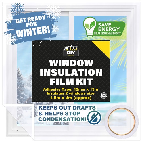 Window insulation film kit - window,