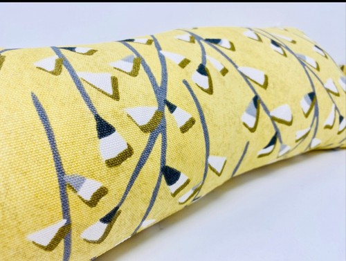 Mustard scandi fabric draught - scandi,