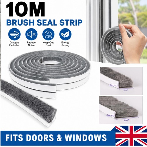 Draught excluder brush - draught, 10m