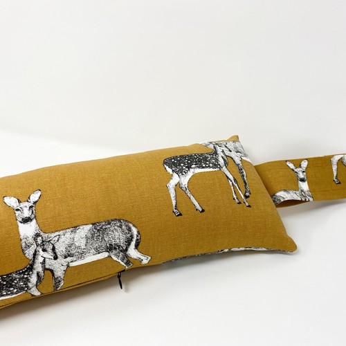 Orange deer fabric draught - deer,