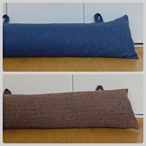 Draught excluder with hoops - with,