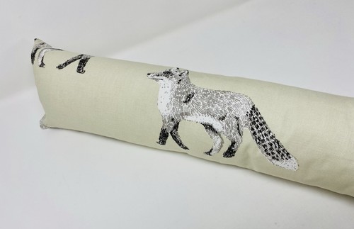 Beige stone fox fabric draught - fox,