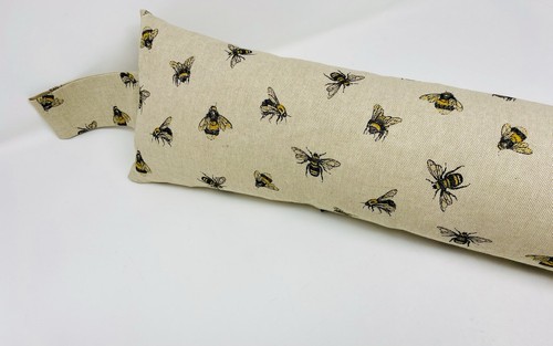Yellow bumble bee fabric draft - yellow,